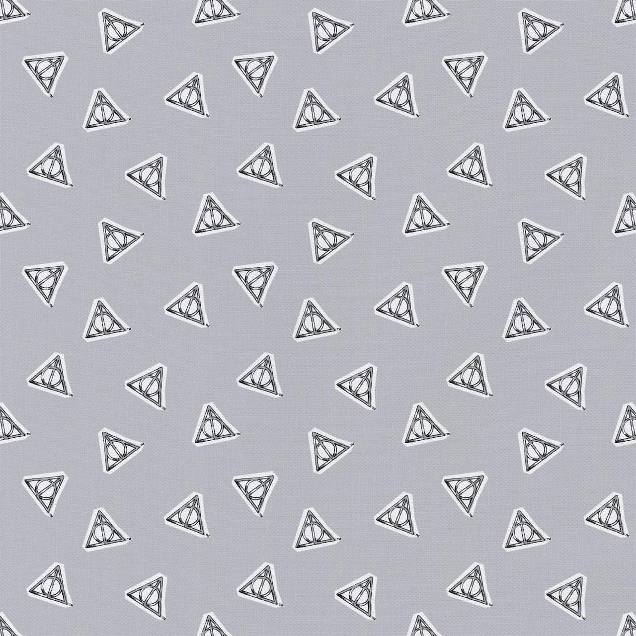 Harry Potter Watercolor Deathly Hollows Toss Precut Cotton Fabric